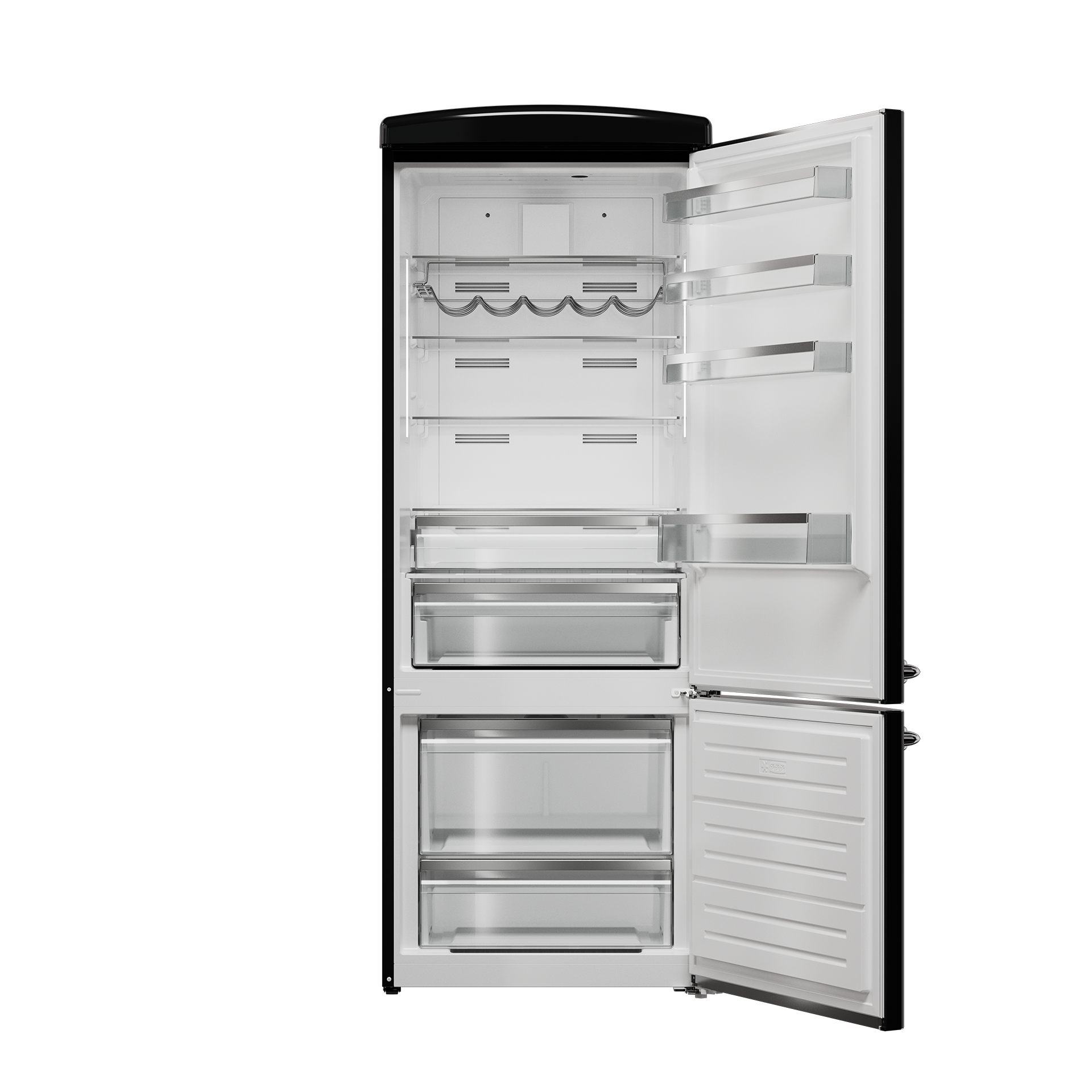 ΨΥΓΕΙΟΚΑΤΑΨΥΚΤΗΣ MONDIN MFC7DN RETRO CLASSIC NERO OPACO | ΔΙΑΣΤΑΣΕΩΝ 192x71εκ. | ΧΕΡΟΥΛΙΑ ΑΡΙΣΤΕΡΑ 2